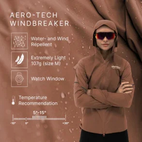 Liiteguard AERO-TECH_WINDBREAKER_WOMEN_-Top-LG1063-Cocoa_Brown